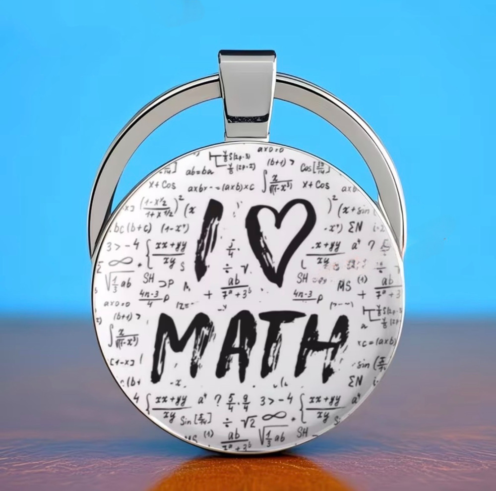 3/$25 I Love Math Keychain NEW